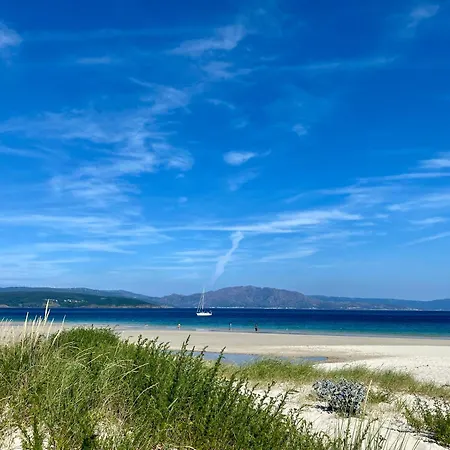 Apto 2 Dorm En Primera Linea De Playa Langosteira Con Garaje Y Wifi Appartamento Finisterre