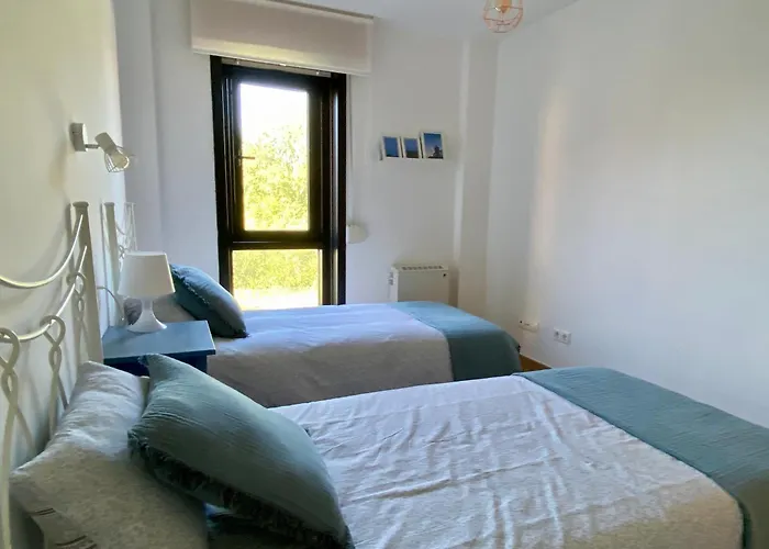 Apto 2 Dorm En Primera Linea De Playa Langosteira Con Garaje Y Wifi 公寓 菲尼斯特雷